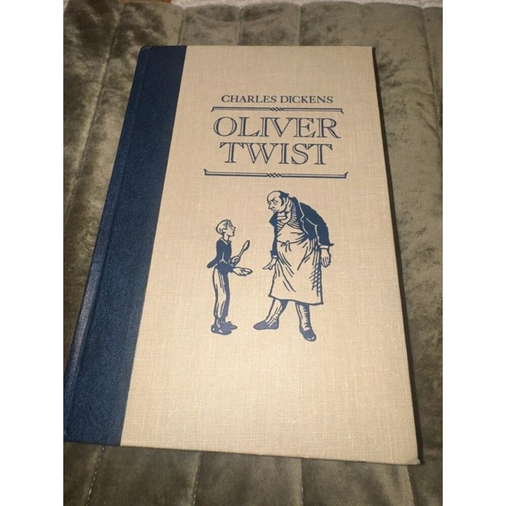 Vintage 1987 Hardcover Edition of Oliver Twist by Charles Dickens